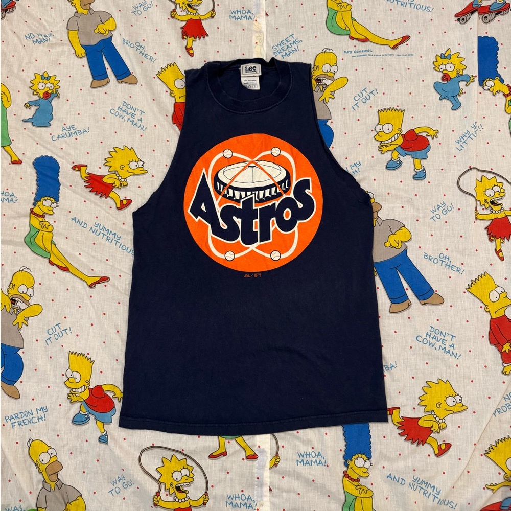 Vintage 90s Houston Astros Astrodome Logo Shirt Lee Small
